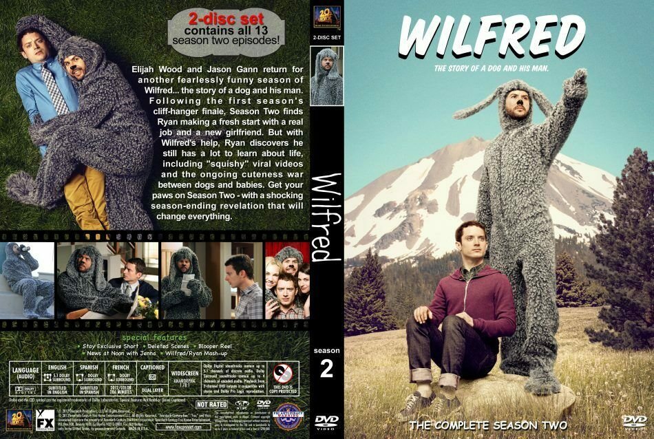 Wilfred: Complete Seasons 1 and 2 (DVD 4-Disc's total) BRAND NEW