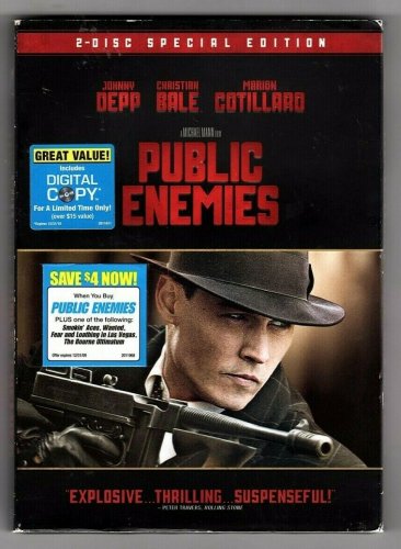 Public Enemies (DVD, 2009) Johnny Depp Christian Bale LIKE NEW