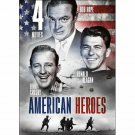 American Heroes: 4 Movie DVD Box Set Ronald Reagan, Errol Flynn