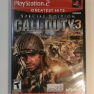 Call of Duty 3 Greatest Hits PS2 (PlayStation 2)  2 disc set. LIKE NEW - NO BOOKLET