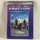 Fast Five Extended Version (DVD, 2011 Widescreen) Vin Diesel  LIKE NEW