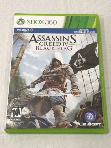 Assassin's Creed IV Black Flag (xbox 360) LIKE NEW disc, store printed COVER ART -  NO BOOKLET