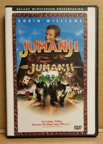 JUMANJI DELUXE WIDESCREEN DVD ROBIN WILLIAMS, Like New with FLYER