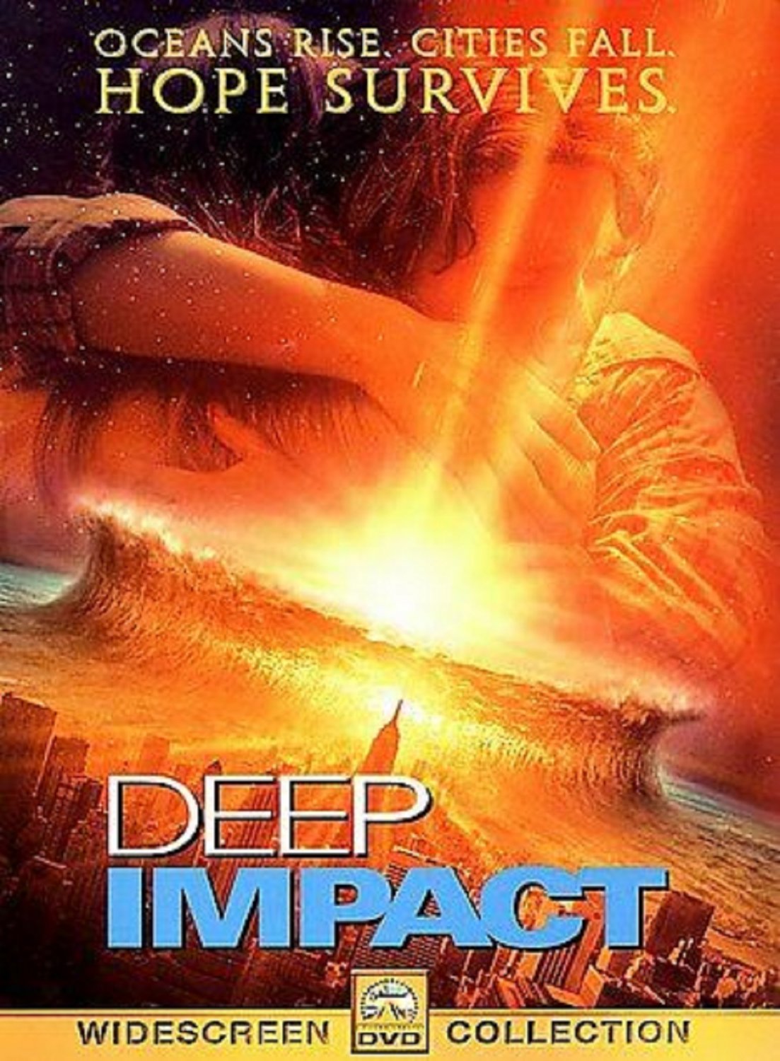 Deep Impact (DVD) widescreen Morgan Freeman LIKE NEW with FLYER