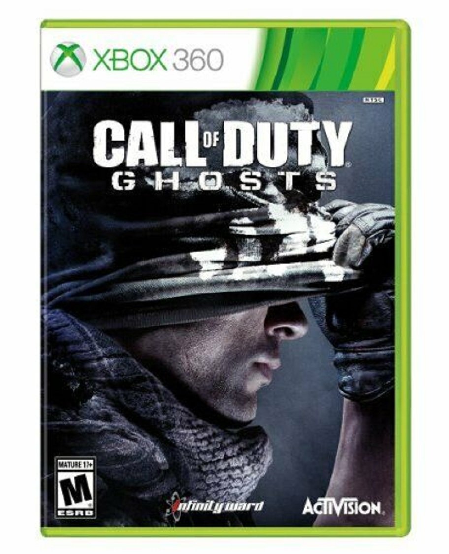 Call of Duty Ghosts (Xbox 360, 2013) 2 disc's, case , cover art VERY