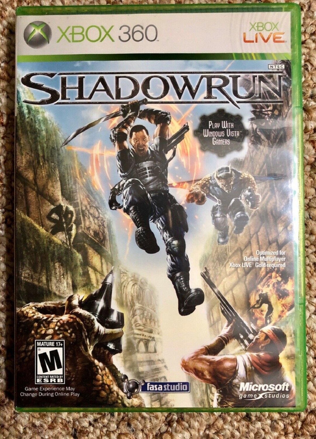 Shadowrun (Microsoft Xbox 360 CIB, Tested Works LIKE NEW with BOOKLET