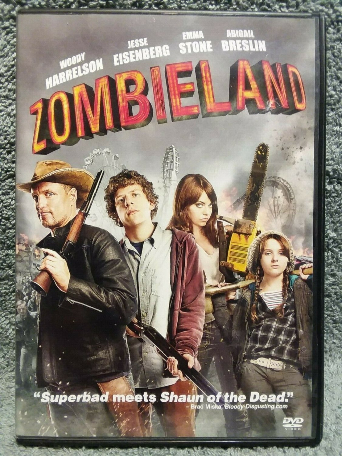 Zombieland DVD 2010 (a6) Woody Harrelson VERY GOOD