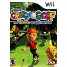 Nintendo Wii Crazy Golf Video Game Complete with Manual 72 holes of mini golf