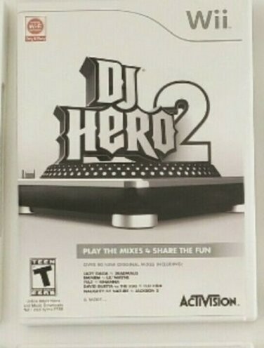 DJ Hero 2 nintendo wii LIKE NEW with BOOKLET