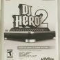 DJ Hero 2 nintendo wii LIKE NEW with BOOKLET