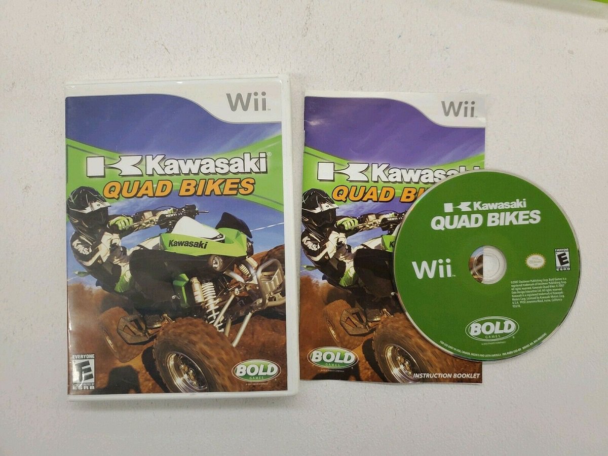 Kawasaki Quad Bikes (Nintendo Wii, 2008) Video Game CIB LIKE NEW with