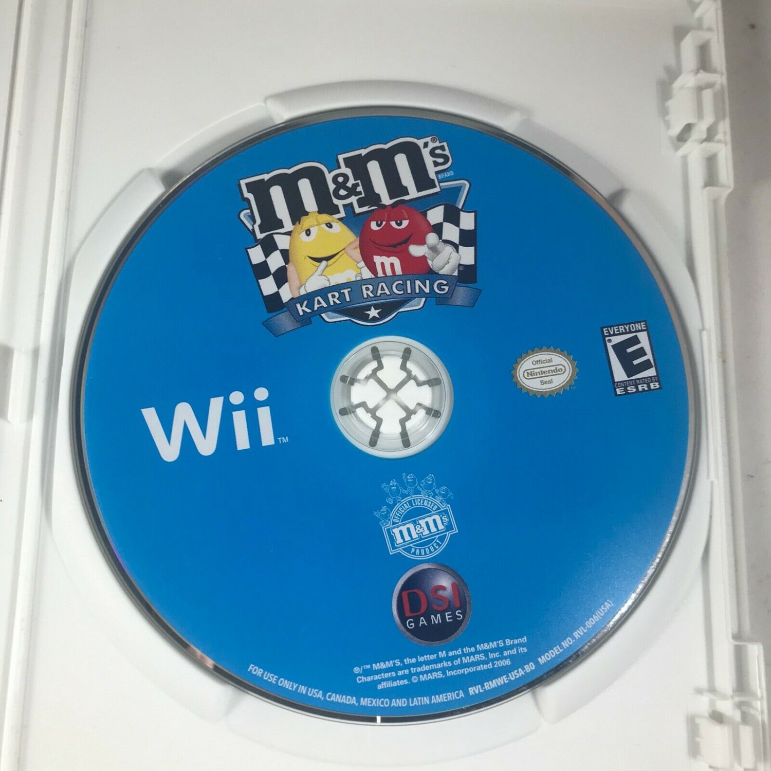 M&M's Kart Racing (Nintendo Wii, 2007) LIKE NEW with BOOKLET