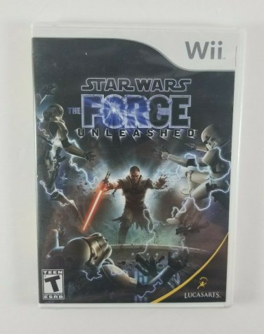 Star Wars: The Force Unleashed (Nintendo Wii, 2008) LIKE NEW disc NO BOOKLET