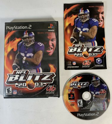 NFL Blitz 2003 PlayStation 2 PS2 Michael Strahan LIKE NEW - NO BOOKLET