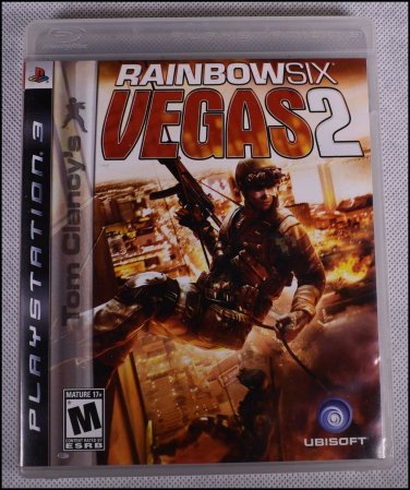 Tom Clancy's Rainbow Six: Vegas 2 (Sony PlayStation 3, 2008) LIKE NEW NO BOOKLET