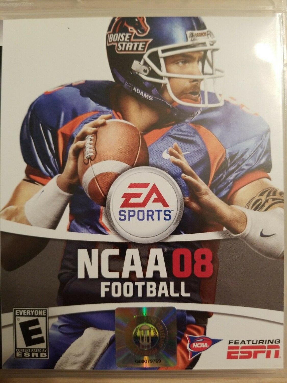 NCAA Football 08 (Sony PlayStation 3, 2007) LIKE NEW NO BOOKLET