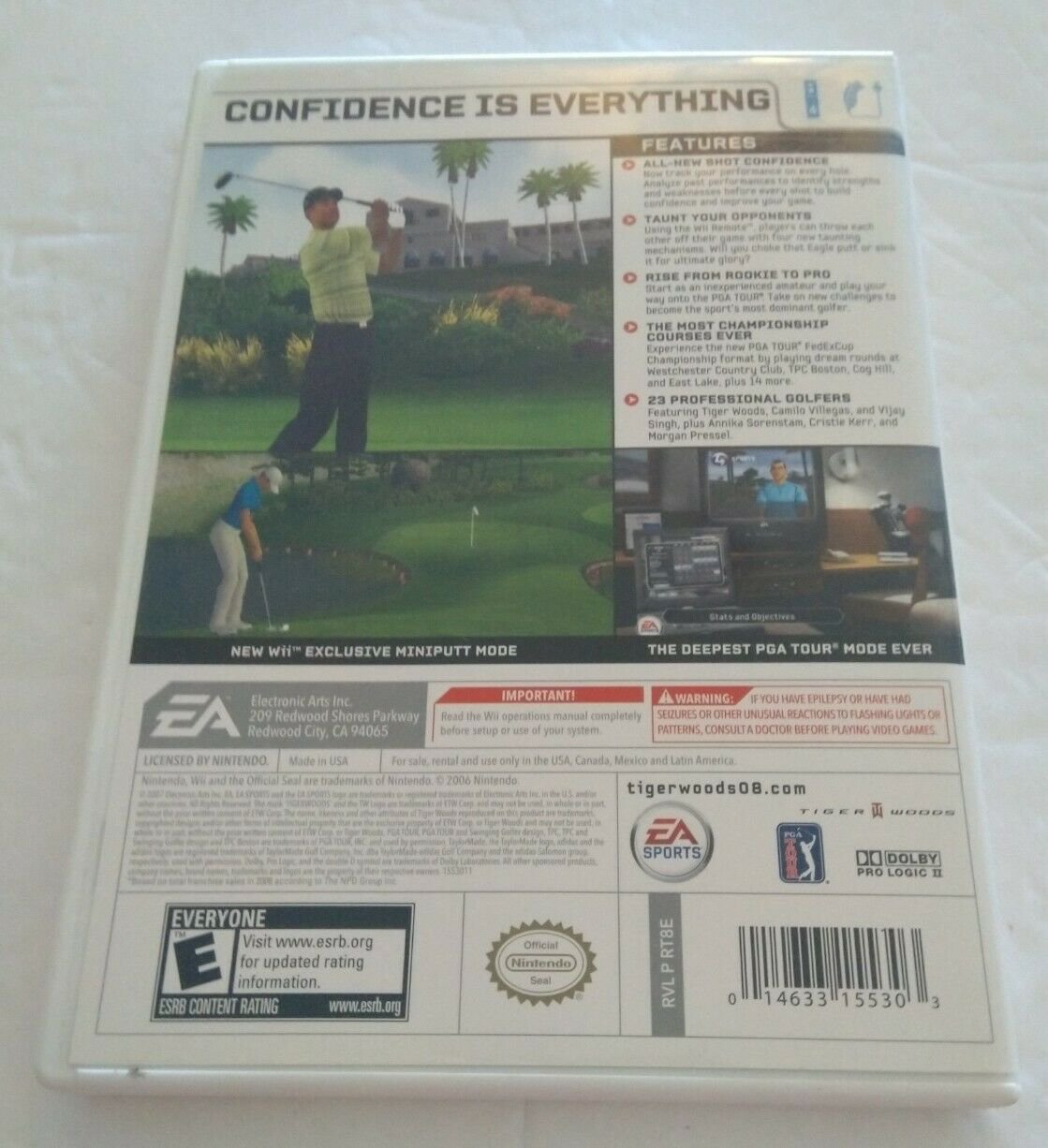 tiger woods pga tour 08 game icon