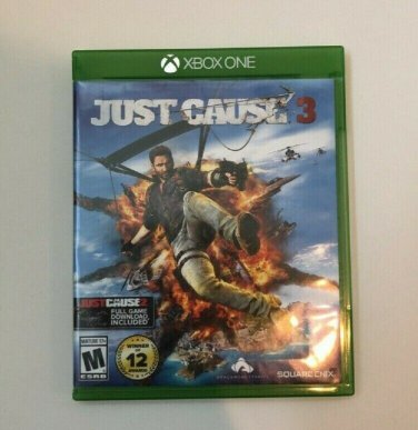 XBOX ONE Just Cause 3 (2015) DISC is like new, NO BOOKLET, Cover art is Store Printed