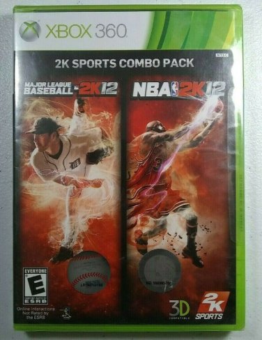 2K Sports Combo Pack: Major League Baseball 2K12/NBA 2K12 ( Xbox 360) ON SALE 2 DAYS