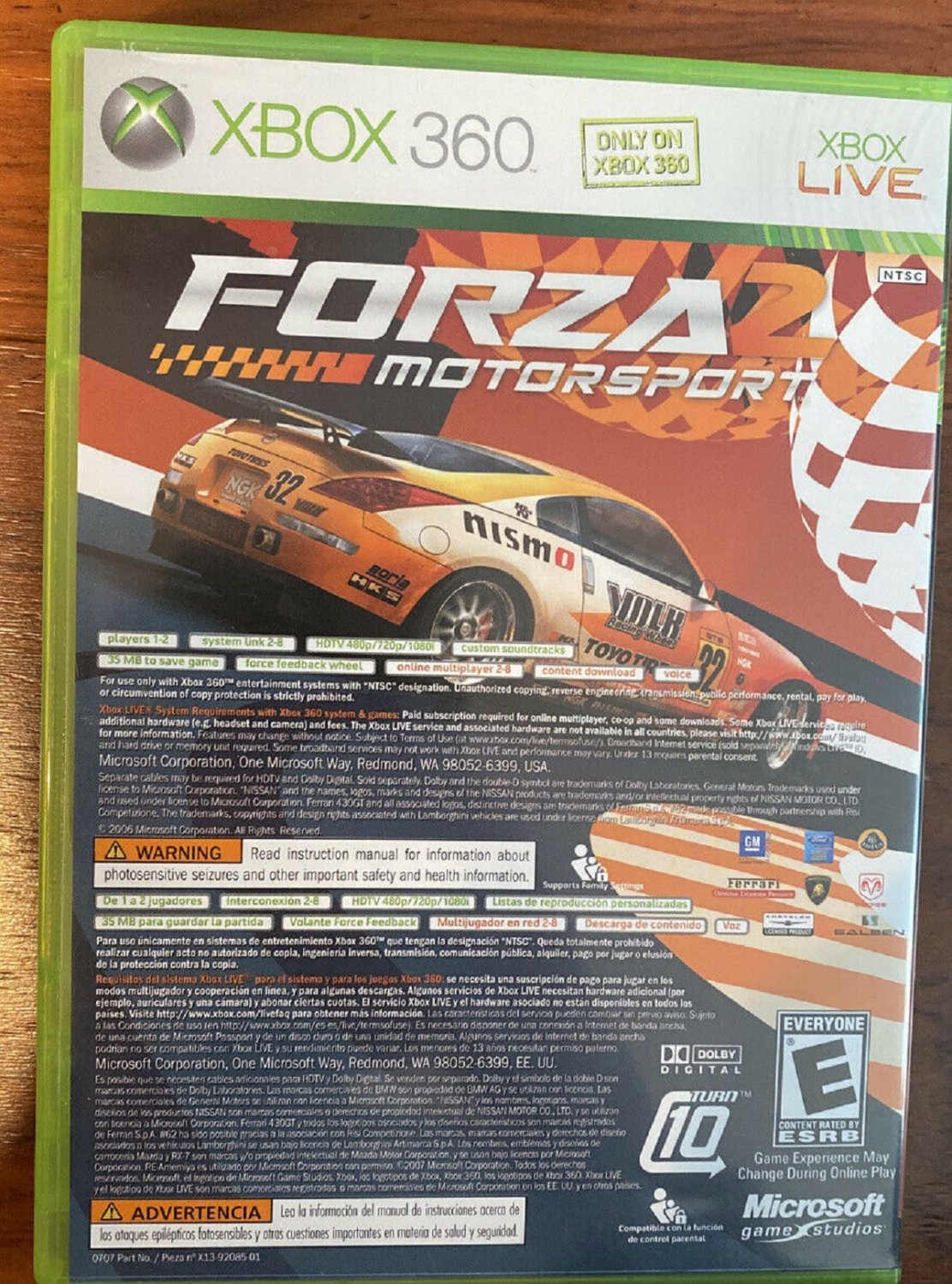 Ultimate Alliance & Forza 2 xbox 360 (two games) LIKE NEW, NO BOOKLET