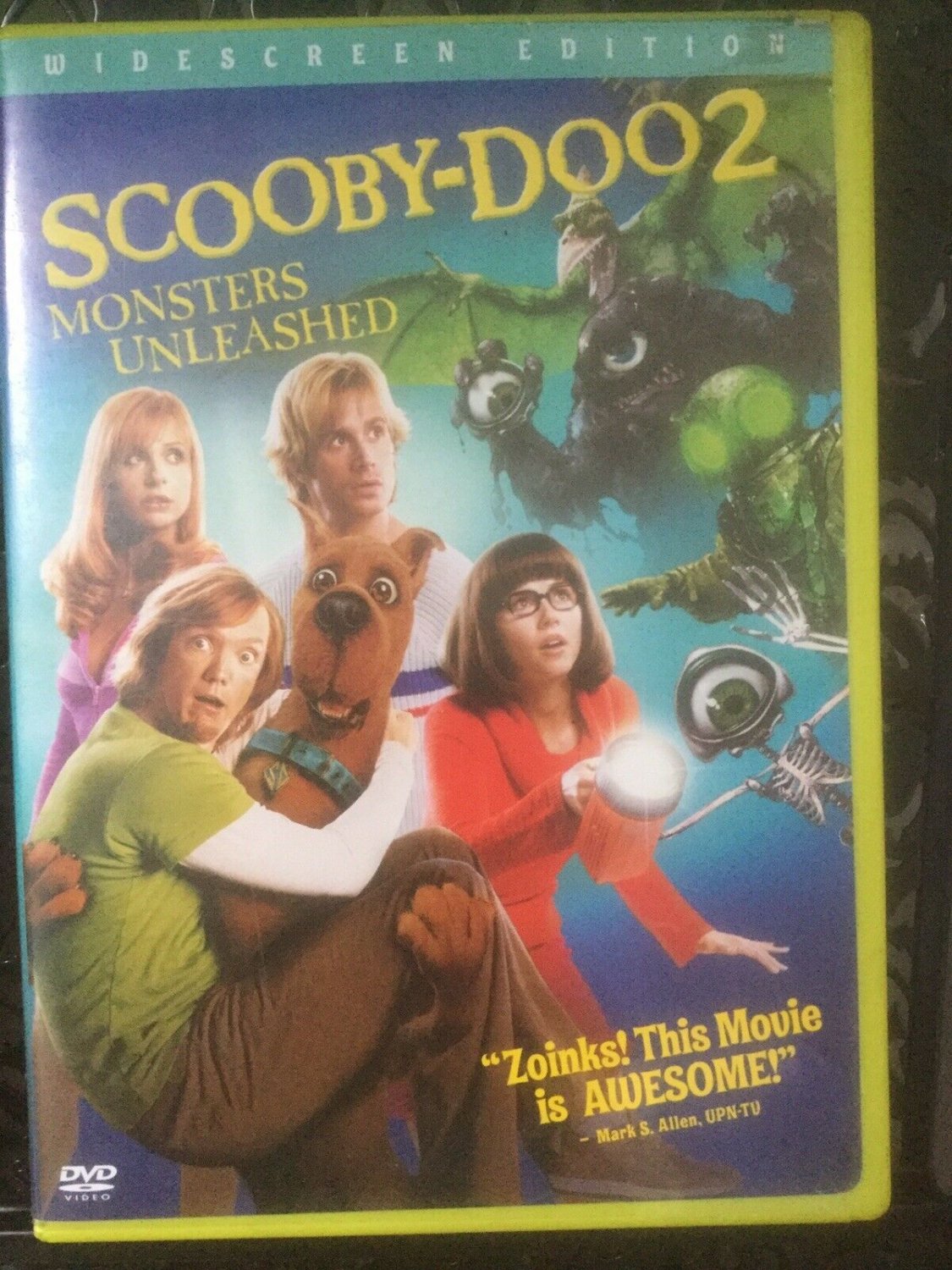 SCOOBY-DOO 2 MONSTERS UNLEASHED (DVD,2004,WIDESCREEN) VERY GOOD with insert