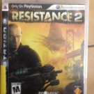 Resistance 2 (Sony PlayStation 3, 2008) LIKE NEW disc, NO BOOKLET - Store Printed cover art