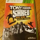 Tony Hawk: Shred (Microsoft Xbox 360, 2010) LIKE NEW with BOOKLET