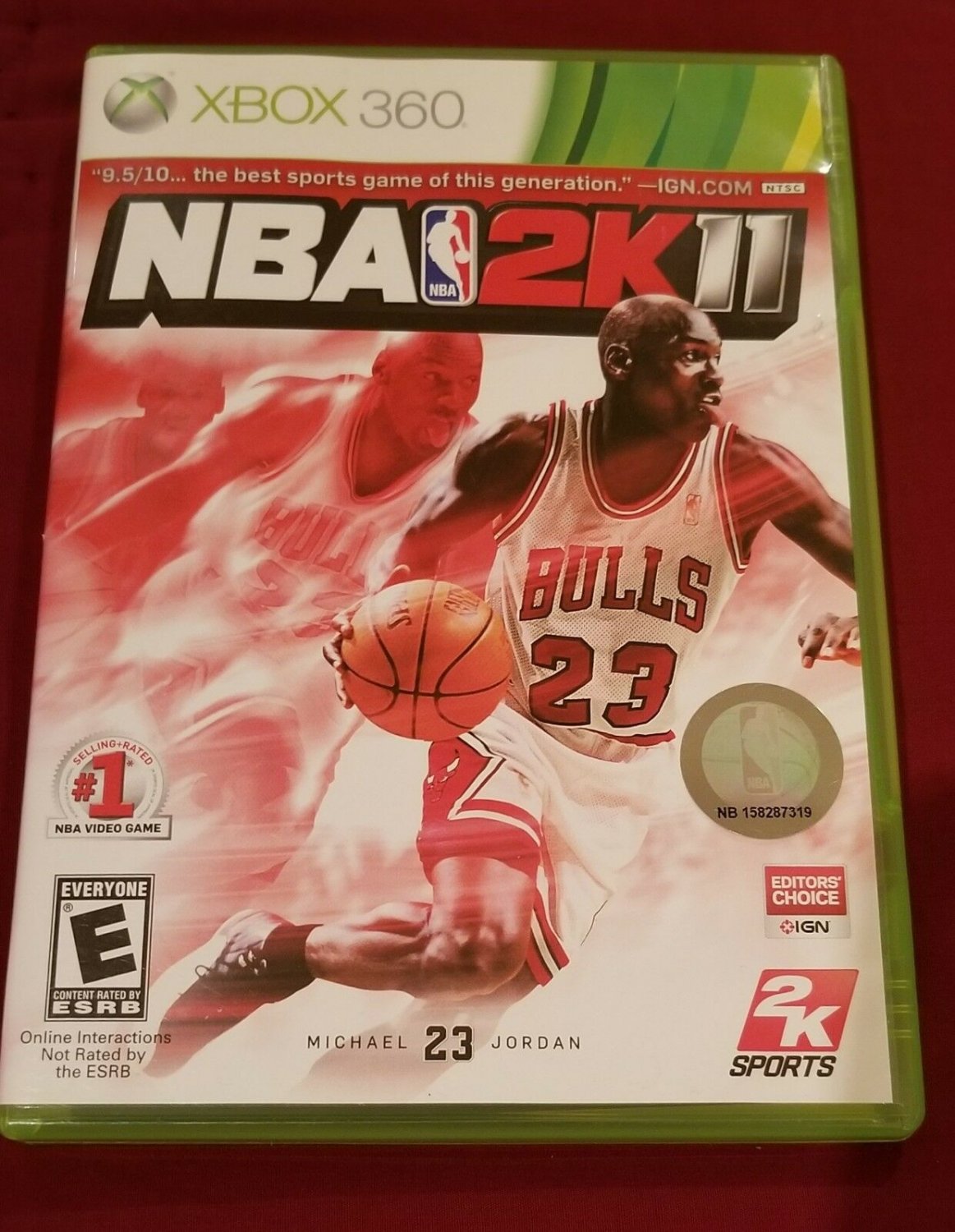 NBA 2K11 (Microsoft Xbox 360, 2010) disc LIKE NEW - NO BOOKLET store ...