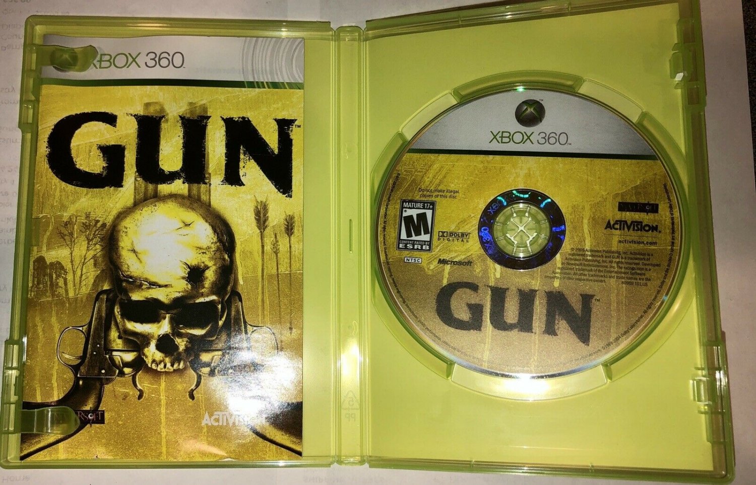 Gun (Xbox 360, 2005) condition is LIKE NEW with BOOKLET