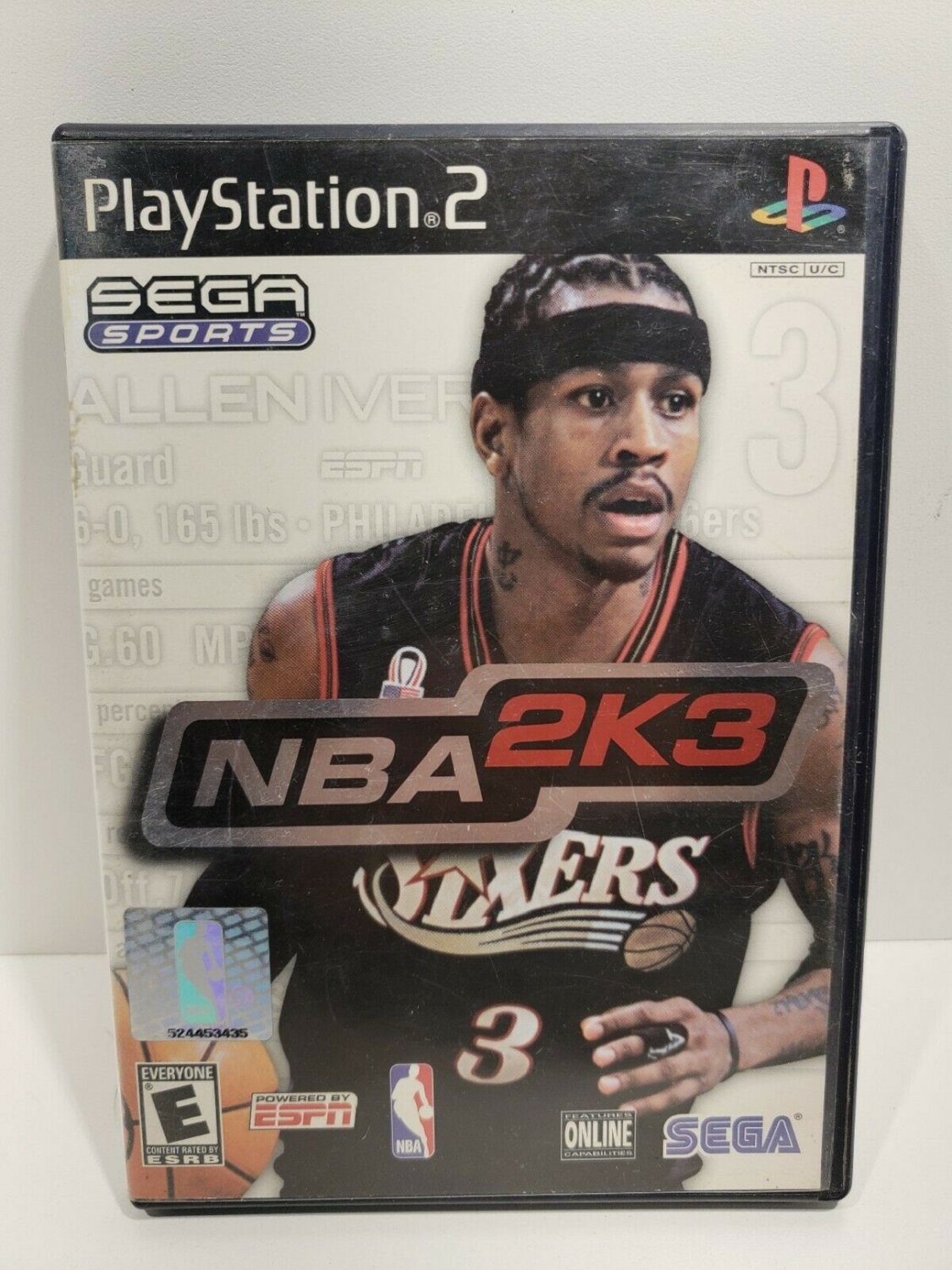 NBA 2K3 (Sony PlayStation 2, 2002) LIKE NEW disc - NO BOOKLET