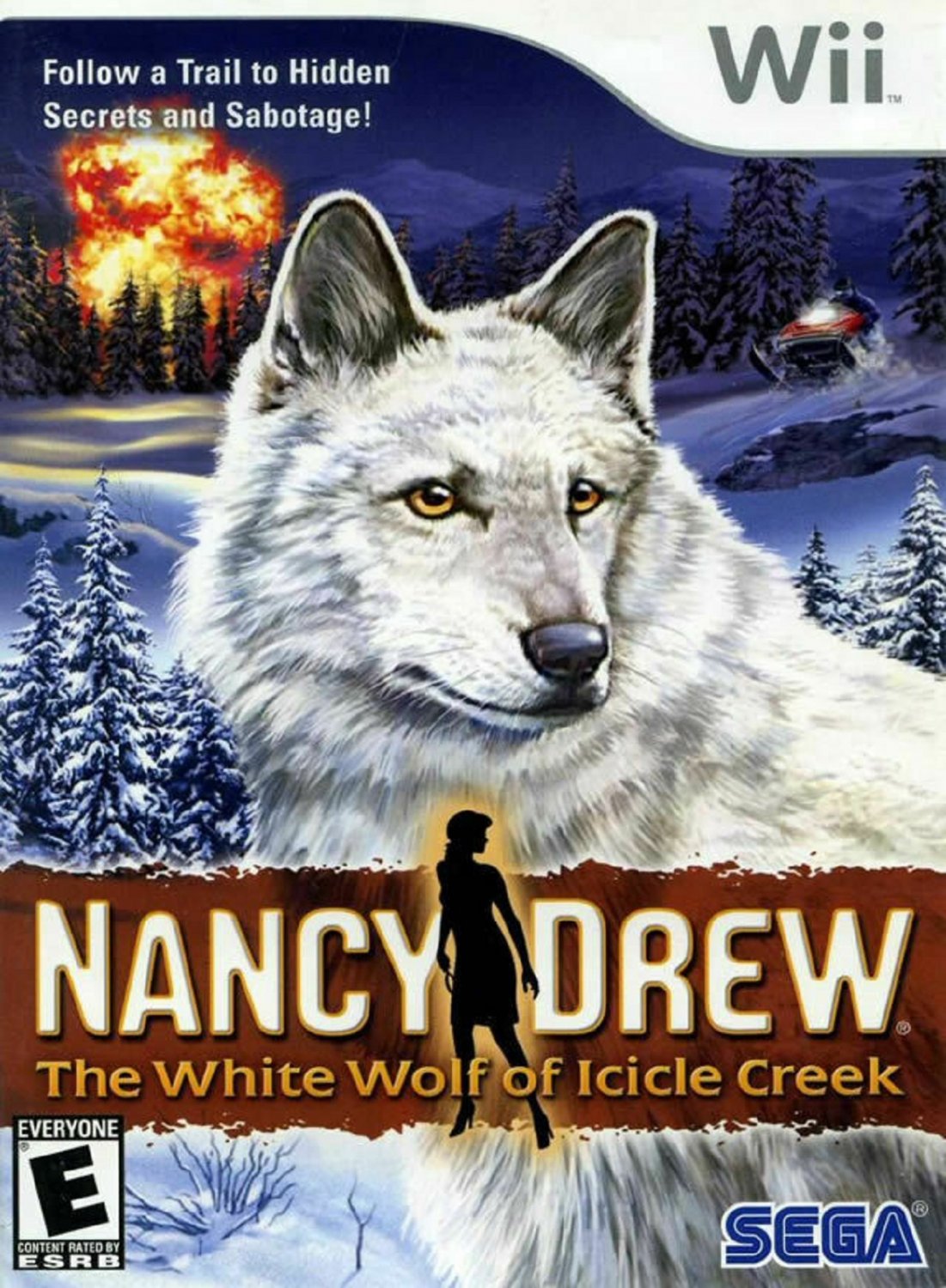 Drew white. Nancy Drew White Wolf of Icicle Creek. Нэнси Дрю белый волк каток. White Wolf of Icicle Creek обложка. Игра Нэнси Дрю волк.