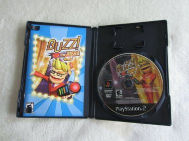 Buzz! The Mega Quiz (Sony PlayStation 2, 2007) disc LIKE NEW with BOOKLET