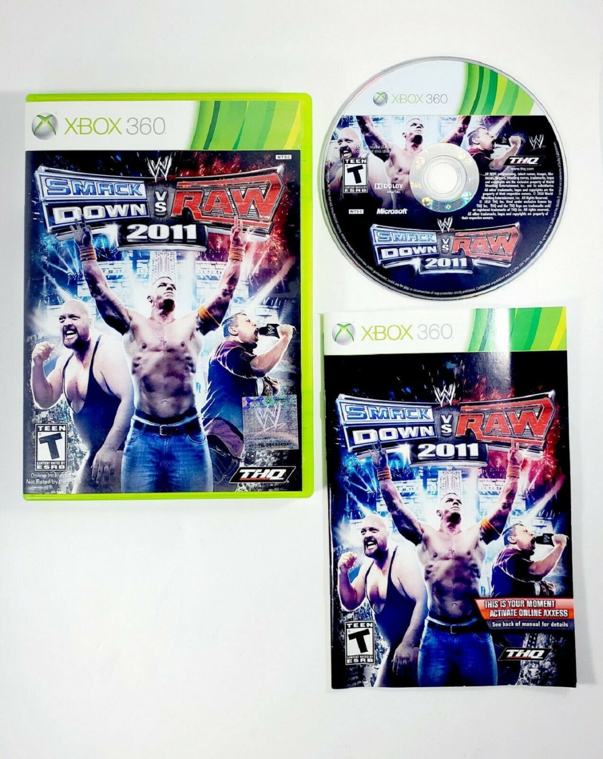 Wwe Smackdown Vs Raw 2011 Xbox 360 Disc Like New No Booklet 2020