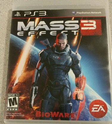 Mass Effect 3 (Sony PlayStation 3, 2012) LIKE NEW with BOOKLET