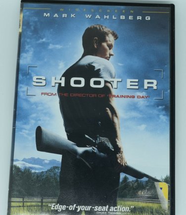 Shooter (DVD, 2007, Widescreen) Rhona Mitra, Mark Wahlberg DISC IS LIKE NEW