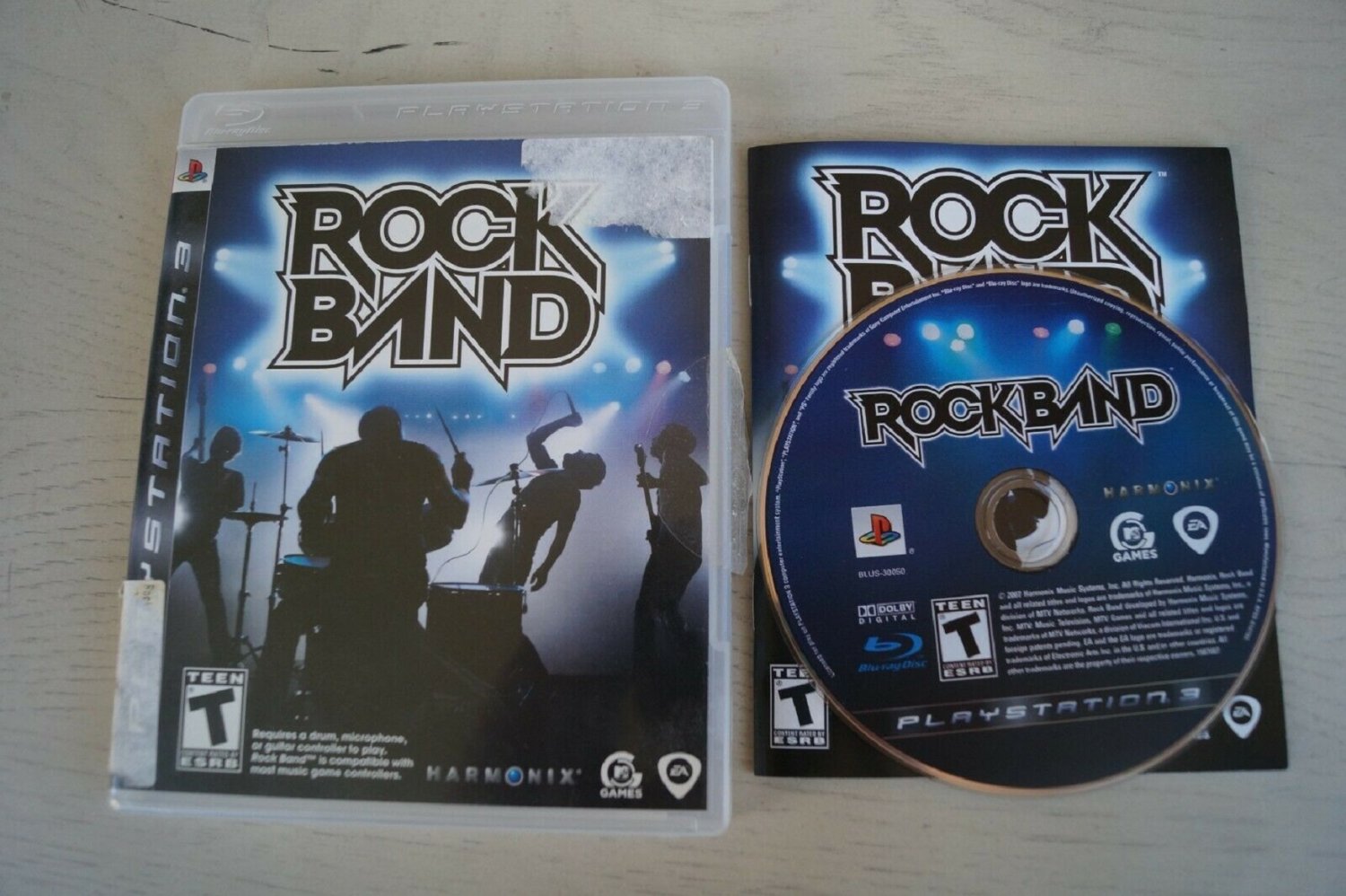 Rock Band (Sony PlayStation 3, 2007) LIKE NEW with BOOKLET