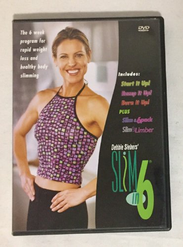Debbie Siebers Slim in 6 Program 2disc DVD Set 5 Total Workouts Fitness LIKE NEW