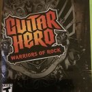 Guitar Hero: Warriors of Rock (Microsoft Xbox 360, 2010) LIKE NEW with BOOKLET