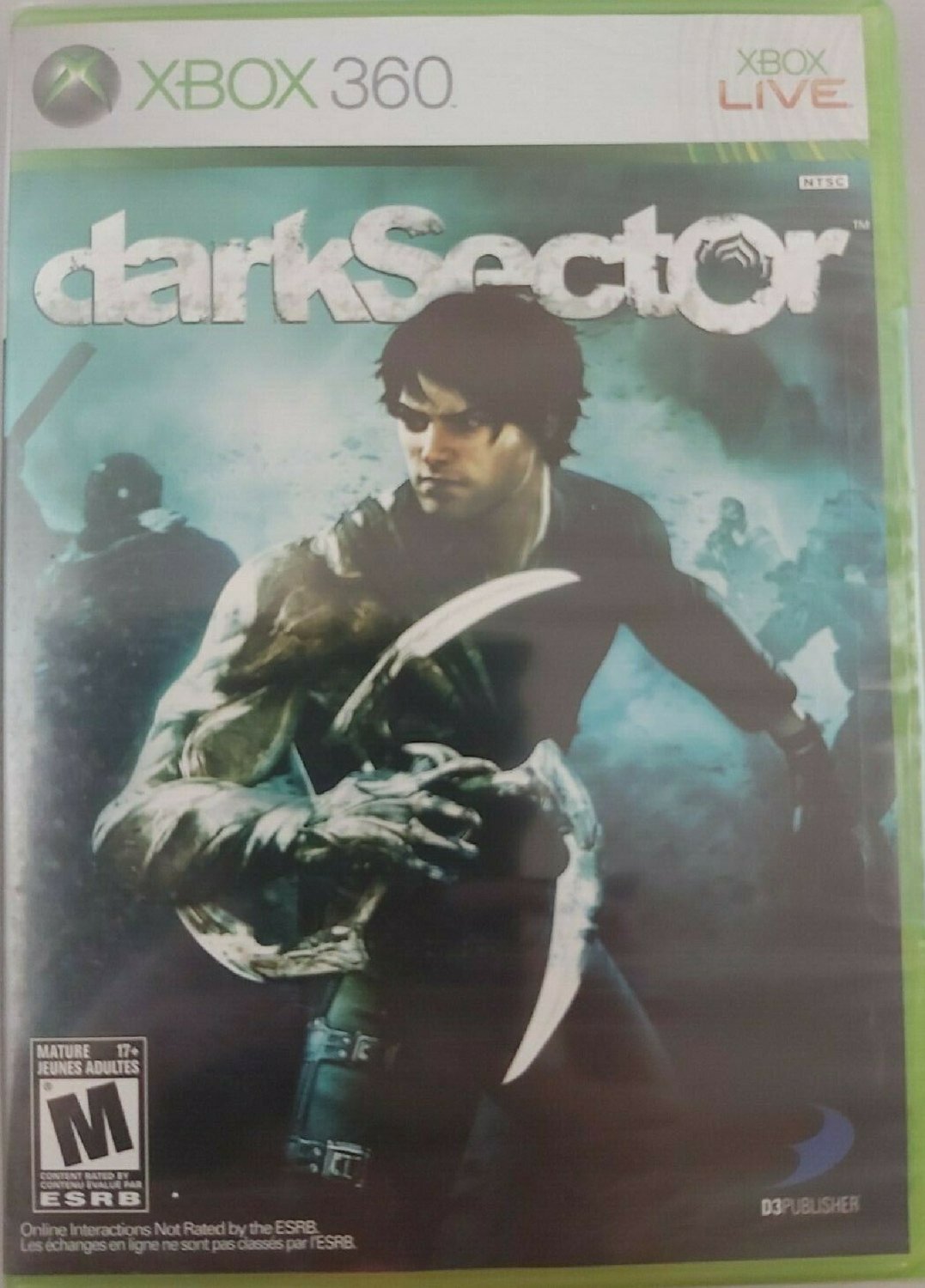 Dark Sector (Microsoft Xbox 360, 2008) VERY GOOD with BOOKLET