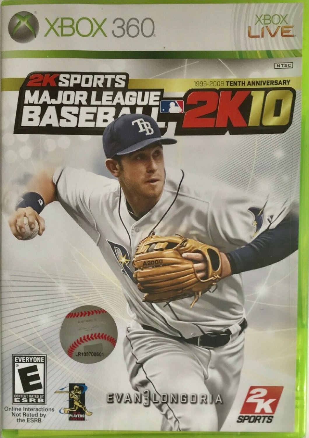 Major League Baseball 2K10 (Microsoft Xbox 360, 2010) VERY GOOD NO BOOKLET