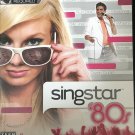 SingStar '80s (Sony PlayStation 2, 2007) LIKE NEW with BOOKLET no microphone