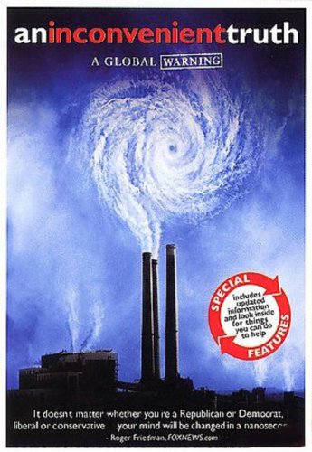 An Inconvenient Truth, DVD, Al Gore, Billy West, George Bush - disc LIKE NEW