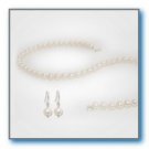 Classic Pearls Necklace and Earrings