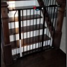 Regalo Extra Tall Easy Step Walk Thru Baby Gate, Black, 41 Inches Tall