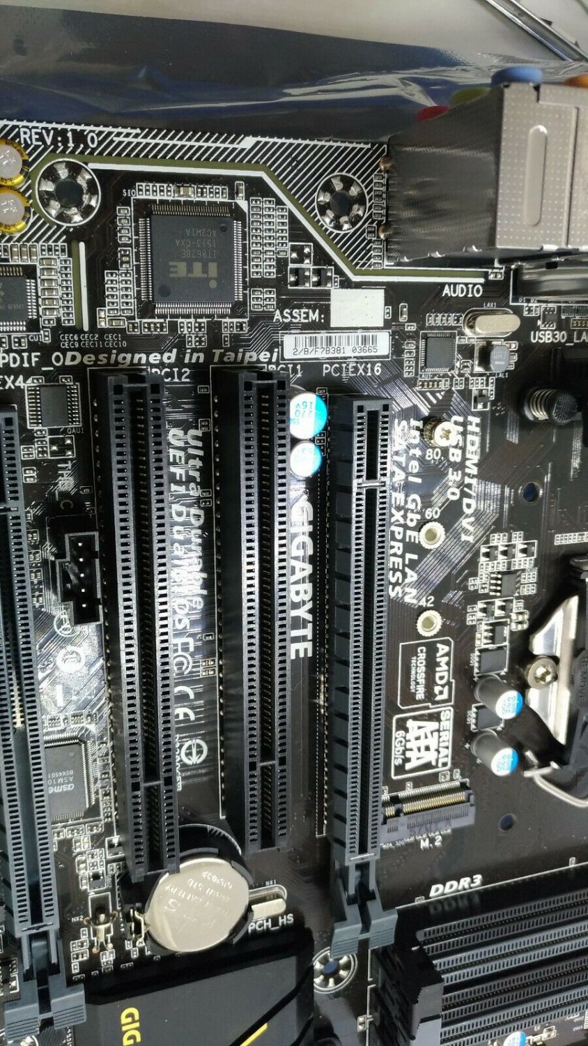 where is the motherboard speaker pins on a gigabyte d33006