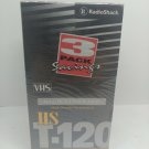 3 Pack Radio Shack HS T-120 VHS Tapes HIGH STANDARD 6 Hours Max NEW