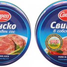 Pork in own sauce Organic canned food 2x180g Compass