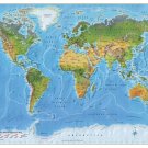 World Map Poster - A2 Size Paper Format