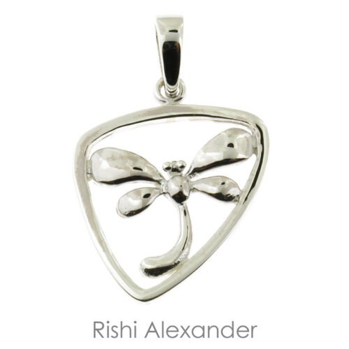 925 Sterling Silver Dragonfly Pendant with 18" Chain From USA