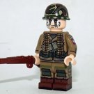 KoloToys Minifigure 82nd Airborne US Army soldier gunner D Day WW2 paratrooper Minifigure Toys